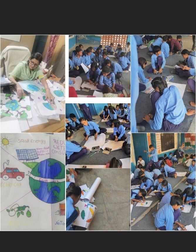 GSSS KKPUR #Earth day#poster making#go green#livecleanandbreathe pure(YOU CAN NEVER SEE A PLANT GROW, BUT THEY DO)#Happyearthday#