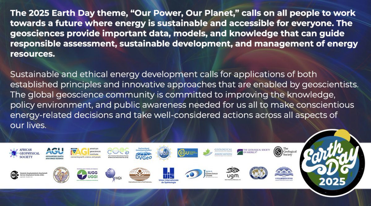 Earth day 2025‼️📆📣 The SISS together with the IUSS supports and endorses Earth Day theme “Our Power, Our Planet”.
There is no Planet B, together we can make the change we need to walk into the future! 🌍♥️
#IUSS100 #Earthday2025 #lookingforward #sustainabilitymatters