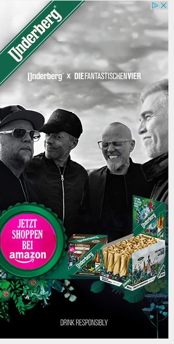 ist das echt?
wenn Idole der Jugend nur noch mit #underberg in #Wokistan zu ertragen sind #fanta4