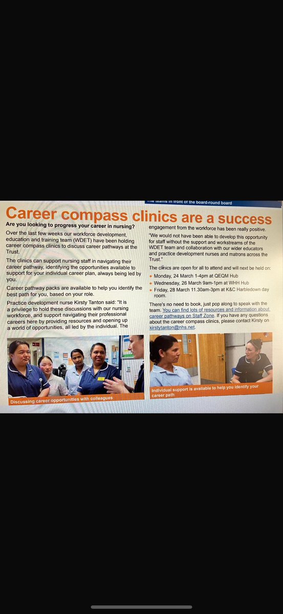 Workforce Development Education and Training Team (@ekhuft_wdet) on Twitter photo Career Compass Clinic Week…. Look out for us today and come have a chat as we visit your areas today <a href="/EKHUFT/">East Kent Hospitals</a> KCH ensuring you have the opportunity to discuss your professional career development. <a href="/SarahHa88622902/">Sarah Hayes</a> <a href="/zenkim74/">Kim</a> <a href="/setch29_h/">Ian Setchfield RN</a> <a href="/kirsty_tanton/">Kirsty tanton</a> <a href="/NHSE_WTE/">NHS England Workforce, Training and Education</a> <a href="/NHSEngland/">NHS England</a> Career Compass Clinic Week…. Look out for us today and come have a chat as we visit your areas today <a href="/EKHUFT/">East Kent Hospitals</a> KCH ensuring you have the opportunity to discuss your professional career development. <a href="/SarahHa88622902/">Sarah Hayes</a> <a href="/zenkim74/">Kim</a> <a href="/setch29_h/">Ian Setchfield RN</a> <a href="/kirsty_tanton/">Kirsty tanton</a> <a href="/NHSE_WTE/">NHS England Workforce, Training and Education</a> <a href="/NHSEngland/">NHS England</a>