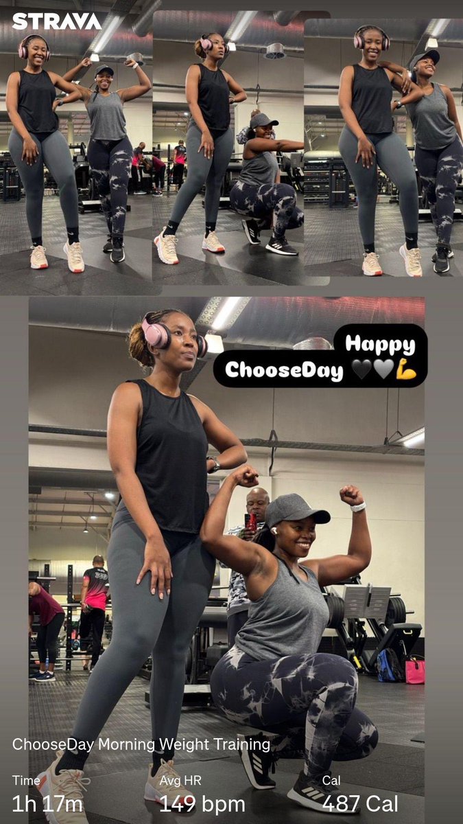 88nagza's tweet image. San’bonani 🩶🖤💪 Monday and Tuesday Sessions #vitality
#FetchYourBody2024
#Choose2BActive
#5amGang #fitnessaddict #FitnessMotiv #fitnesslifestyle #PaintedMyWorkOut
