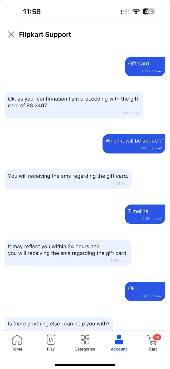 saurabh__sing's tweet image. Order : OD334184586917422100
Now you are saying I have not contacted? What nonsense? Seriously? What is below screenshot? Add it asap otherwise i will take it to consumer forum. @flipkartsupport @Flipkart @jagograhakjago @BJP4India