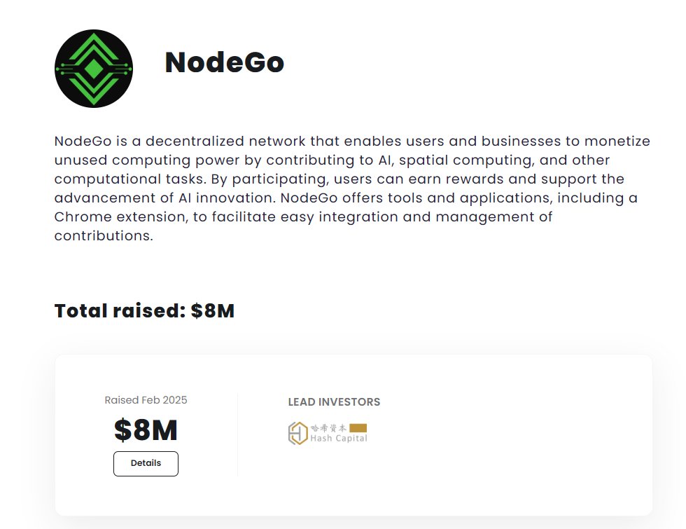 NodeGo has raised an impressive $8 million, with backing from the major Hash Capital, and it's set to bring a big change in the DePIN space🔥
 Join the airdrop through the link below👇
$GO #NodeGoAI
app.nodego.ai/r/NODE5C2856B3…