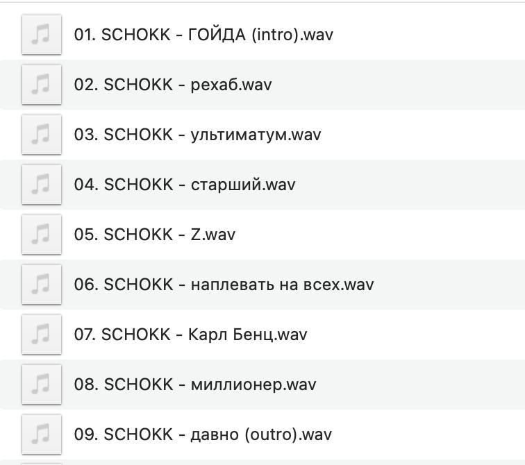 ⚡⚡ SCHOKK - Z (2025).

рэп как бывшая. бросил, но не можешь забыть и все равно пишешь. 

✅