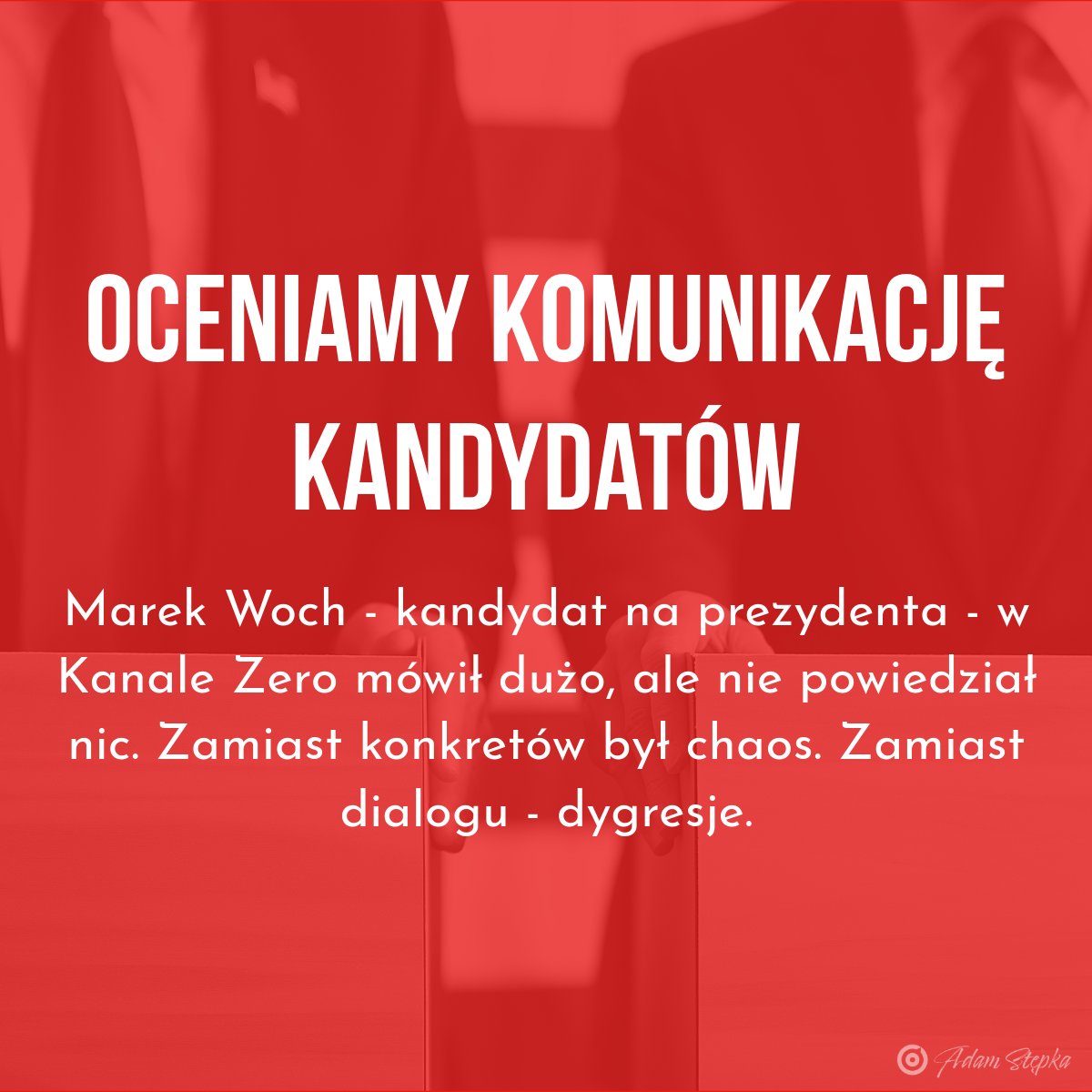 Adam Stępka (@adam_stepka) on Twitter photo W jednym z ostatnich wywiadów na kanale <a href="/OficjalneZero/">OficjalneZero</a> 𝐌𝐚𝐫𝐞𝐤 𝐖𝐨𝐜𝐡, kandydat na prezydenta, zaprezentował się jako osoba pełna pasji i idei. Niestety, jego wystąpienie obnażyło brak przygotowania do medialnego starcia. Zamiast klarownego przekazu usłyszeliśmy W jednym z ostatnich wywiadów na kanale <a href="/OficjalneZero/">OficjalneZero</a> 𝐌𝐚𝐫𝐞𝐤 𝐖𝐨𝐜𝐡, kandydat na prezydenta, zaprezentował się jako osoba pełna pasji i idei. Niestety, jego wystąpienie obnażyło brak przygotowania do medialnego starcia. Zamiast klarownego przekazu usłyszeliśmy