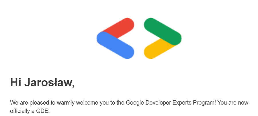 Jarosław Żołnowski (@jarekzolnowski) on Twitter photo I’m incredibly proud to officially join the <a href="/GoogleDevExpert/">@GoogleDevExpert</a> family!🎉
It’s been a long way - full of learning, and great people. Thanks to everyone who had my back - you’re awesome!🙌
This is just the beginning. The next chapter already looks even more exciting - let’s go!🚀 I’m incredibly proud to officially join the <a href="/GoogleDevExpert/">@GoogleDevExpert</a> family!🎉
It’s been a long way - full of learning, and great people. Thanks to everyone who had my back - you’re awesome!🙌
This is just the beginning. The next chapter already looks even more exciting - let’s go!🚀