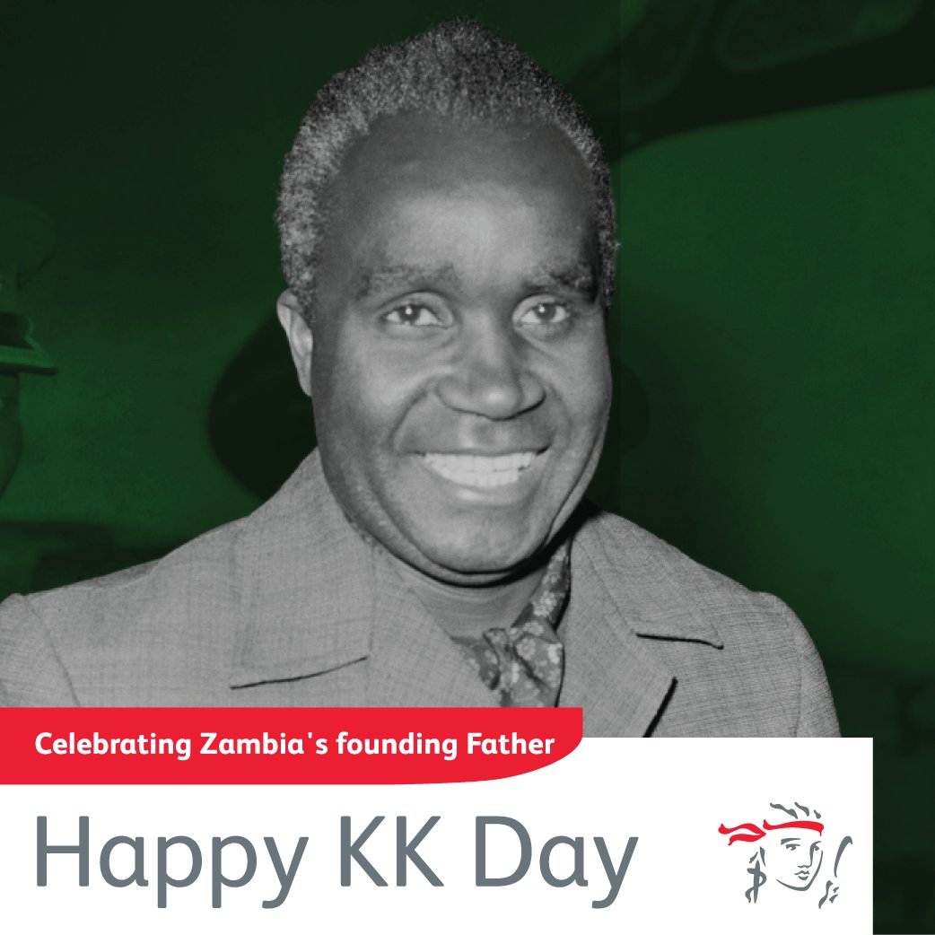 Today, we honor the legacy of Dr. Kenneth Kaunda - a visionary leader, a unifier, and the founding father of our nation. His courage, wisdom, and unwavering commitment laid the foundation for a united and peaceful Zambia. #KKDay