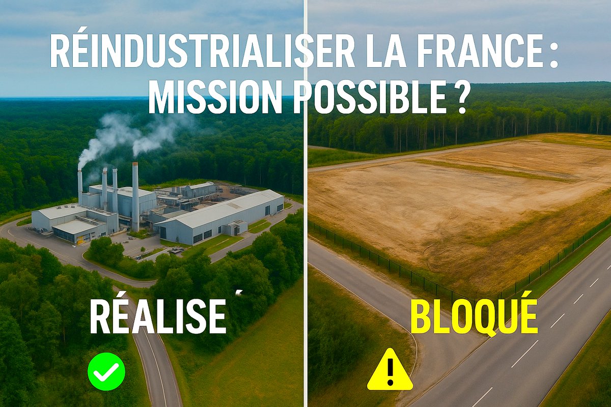 Pascal JACOB (@jacobpascal) on Twitter photo Réindustrialiser la France : mission possible ?
2 projets industriels. L’un a vu le jour (150 emplois).
L’autre a été bloqué (1000 emplois perdus). Pourquoi ?
👉 Analyse terrain & propositions concrètes :
pascaljacob.fr/reindustrialis…
<a href="/FranceIndustrie/">France Industrie</a> #France2030 #réindustrialisation Réindustrialiser la France : mission possible ?
2 projets industriels. L’un a vu le jour (150 emplois).
L’autre a été bloqué (1000 emplois perdus). Pourquoi ?
👉 Analyse terrain & propositions concrètes :
pascaljacob.fr/reindustrialis…
<a href="/FranceIndustrie/">France Industrie</a> #France2030 #réindustrialisation