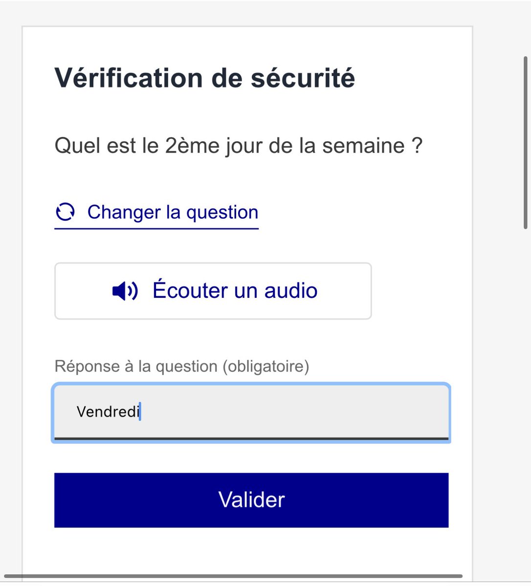 J’ai réactualisé la page pour avoir une question + facile, merci les frères 🙏🏽