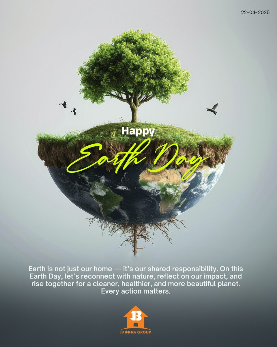 Jbinfraofficial's tweet photo. Let's Reconnect with Nature...Happy Earth Day
#jbinfragroup
#jbinfra
#jb
#realestate #realtorlife #realestateagents #realestateinvesting #realestateinvestor #realestatesales #realtor #realtors #realestategoals #realestatebroker #realestateagent #realestatetips https://t.co/M1yCxZOkcc