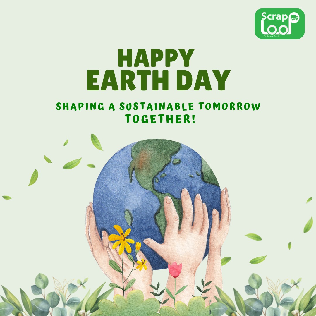 scraploop's tweet image. Earth Day is a reminder to reduce waste and recycle more.
With Scraploop, giving your scrap a new life is just one tap away. ♻️

#EarthDay #Scraploop #RecycleForEarth #CleanCityGreenPlanet #CleanPlanet #EnvironmentMatters #WasteToWorth #SmartIndia
#EcoAwareness #GreenInitiative