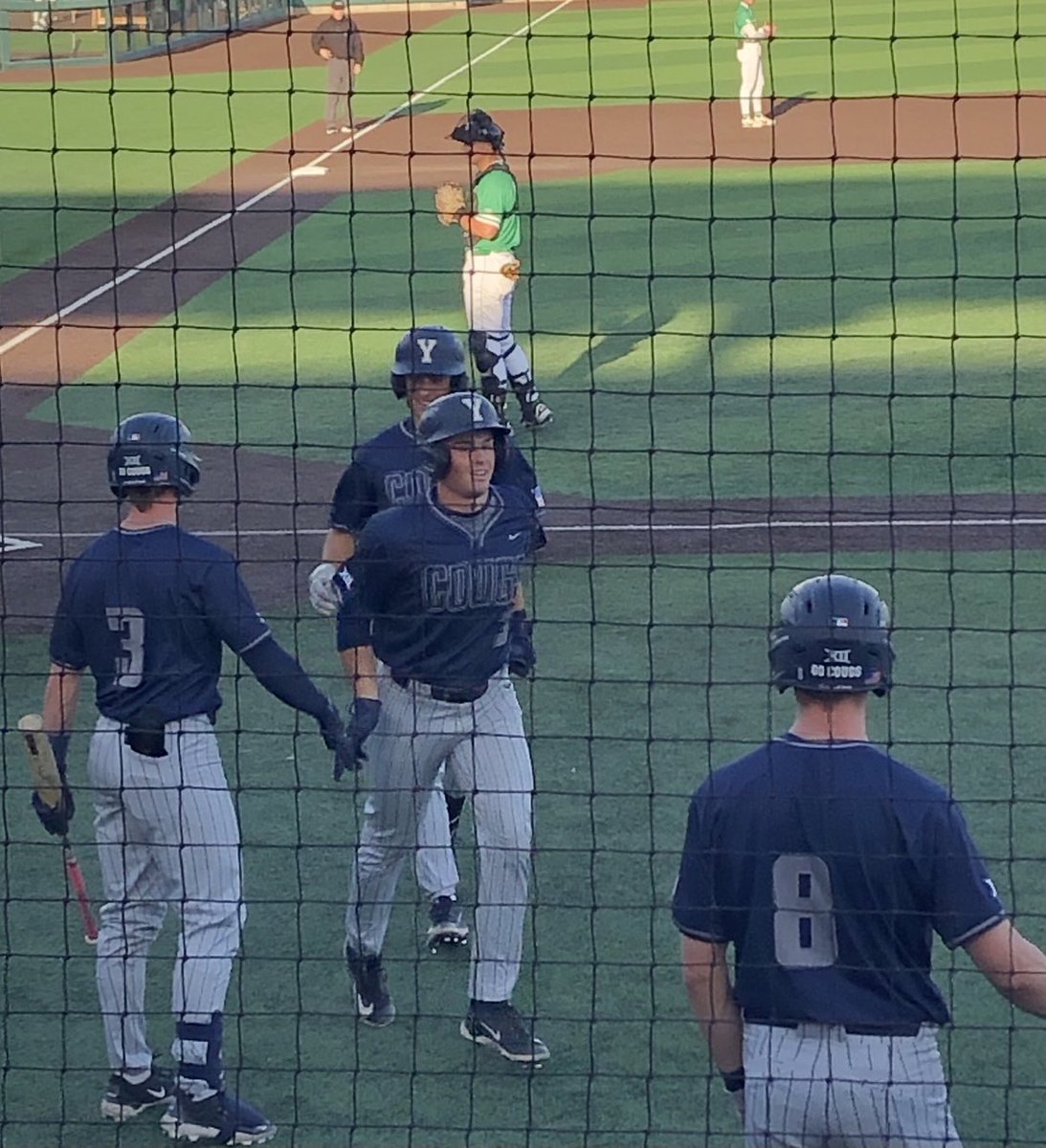 RalphZobell's tweet photo. Back-to-back homers by @ChipperBeck21 and @CMacCheese extended #BYUbaseball’s 2nd inning lead in a 15-7 victory at #uvubaseball Monday night. Beck homered again in the 3rd to give #GoCougs four dingers on the day. next play at Arizona St. this weekend. #Big12BB https://t.co/FZfGmBg7UB