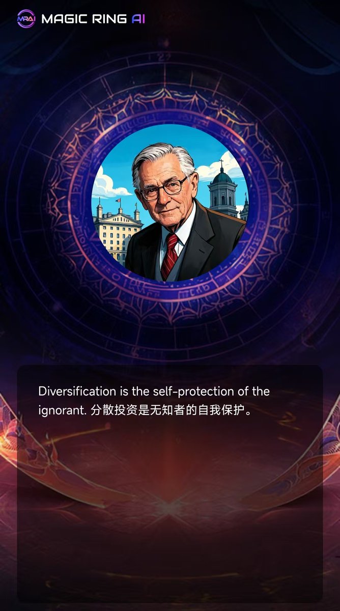 magicringai's tweet photo. Diversification is the self-protection of theignorant.#AI #DIPIN #DEX https://t.co/hRKZbglZFj