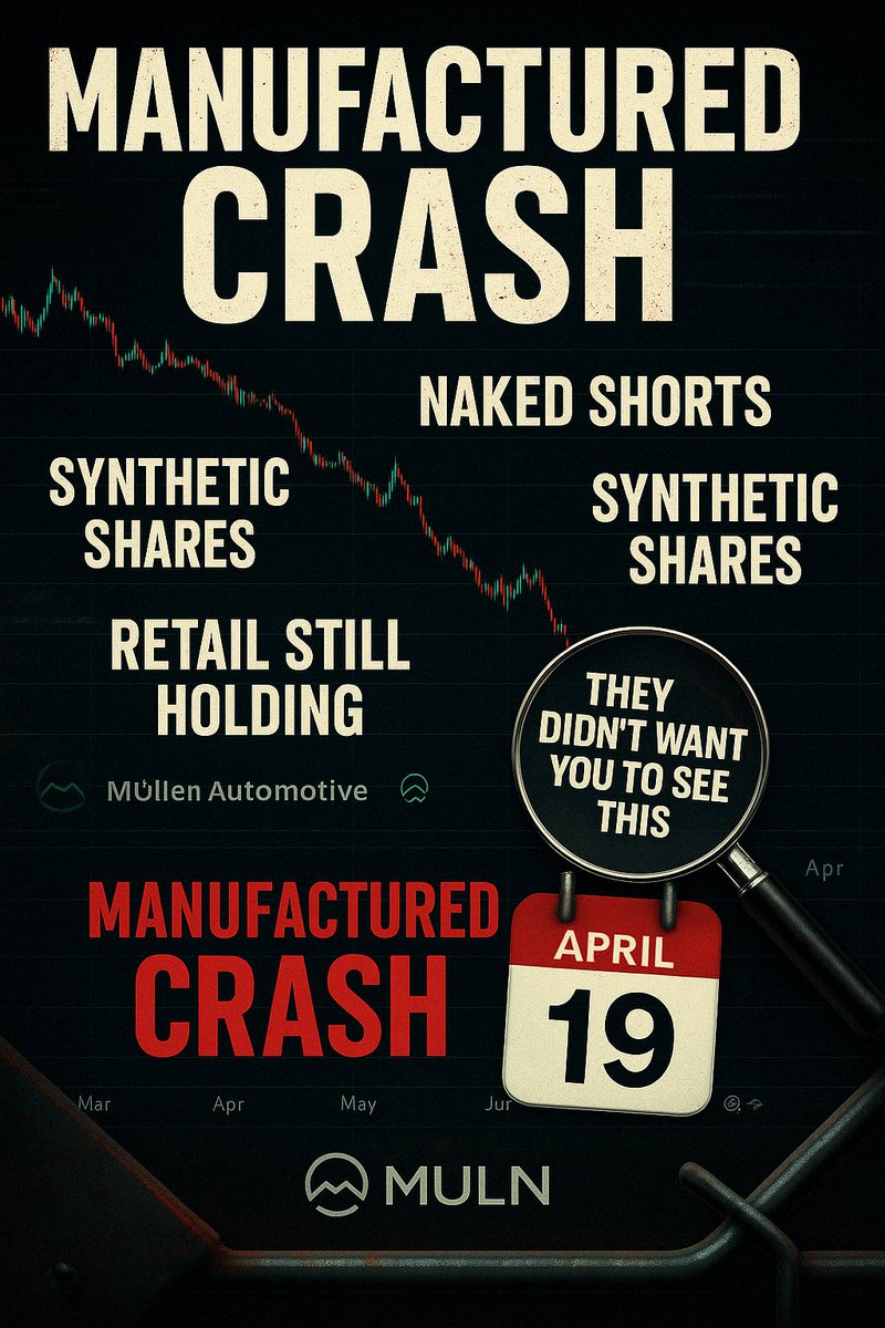 #April19thFiles #MULN #ShortSqueezeIncoming #Exposed #RetailStrong #FakeNewsFails #ShortSqueeze #MULN #NakedShorting #StockMarketScam #RetailArmy #WallStreetExposed #S1Lockdown #RegShowdown #HoldTheLine