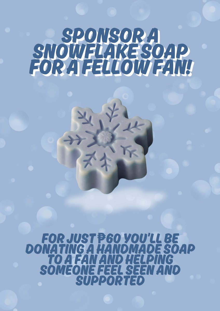 💙 Want to support a fellow EXO-L?

You can now sponsor a Snowflake Soap for just ₱60! 🫧

Each sponsored soap goes to a fan who needs some extra love — and your support helps fund concert dreams too. 💌

Sponsor now: forms.gle/nUz4jHfTJ9qRhF…