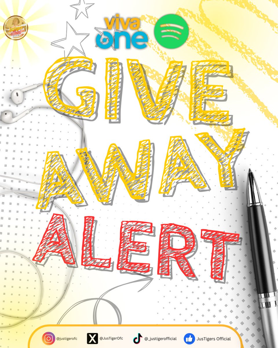 JusTigerOFC's tweet photo. As we celebrate our first month as a fandom, we want to thank you, our amazing Justigers, for creating such a vibrant and connected community. 📷

To celebrate our 1st month, we’re giving away a 5 winners of 1-month Spotify Premium and 2 winners of 1-month Viva One Subscription! https://t.co/VgJxXHxYlw