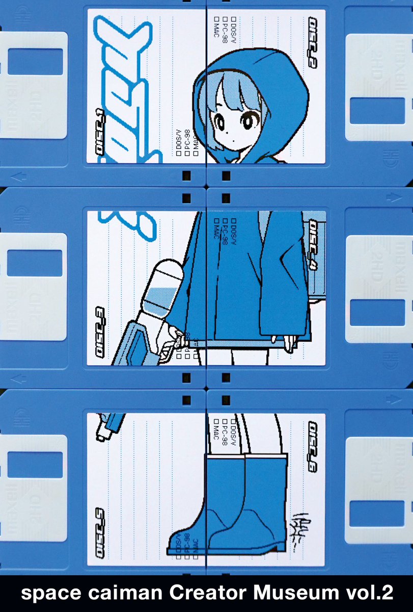 📢次回の展示のお知らせ📢

ギャラリースタッフがオススメする作家たちによる合同展の第2弾を開催いたします！
「梅雨のあしおと」をテーマに、新作描き下ろし作品の展示、合同イラスト集やグッズの販売、イベントを開催予定です。

---------------------

space caiman Creator Museum vol.2
at