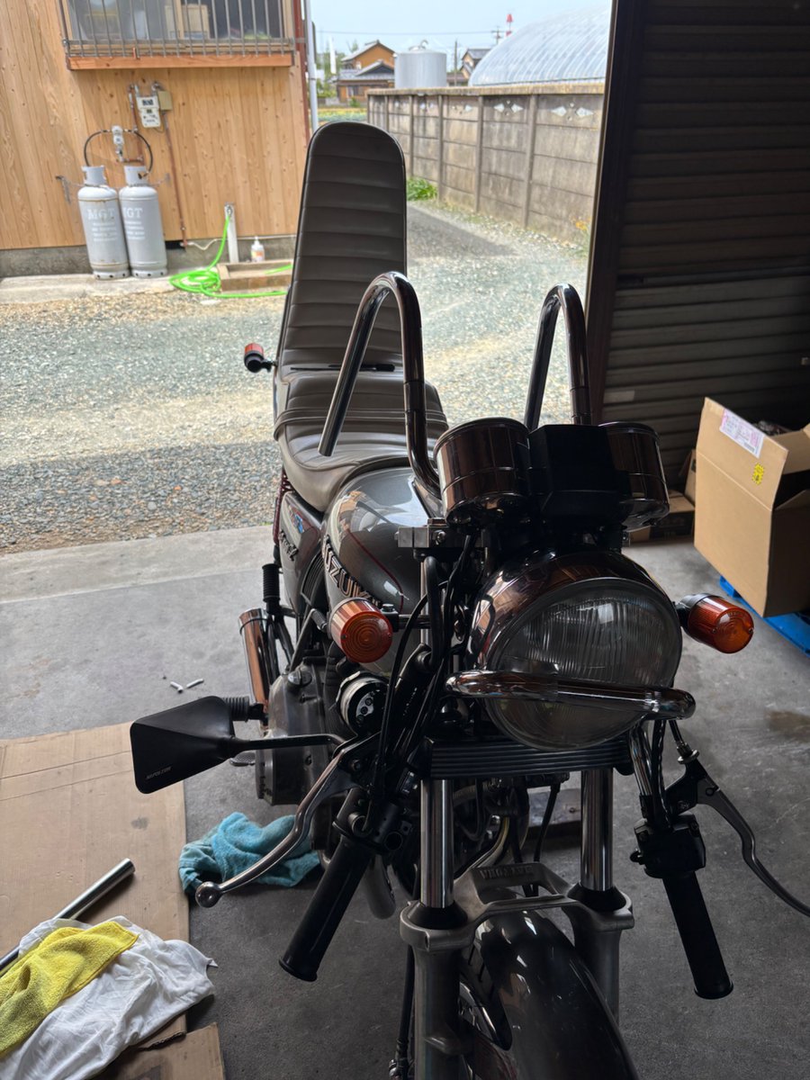 s55GS400L's tweet photo. もう少しで試作まで行けるかな🤔

族ハンに似てるので族ハン買ってみたが少し似てるのでもう少し加工して試作品を作ります😊

高さ29

販売するならまたプレゼント企画します😁

仲間内のみかも🤣 https://t.co/4IdV8rSM9V
