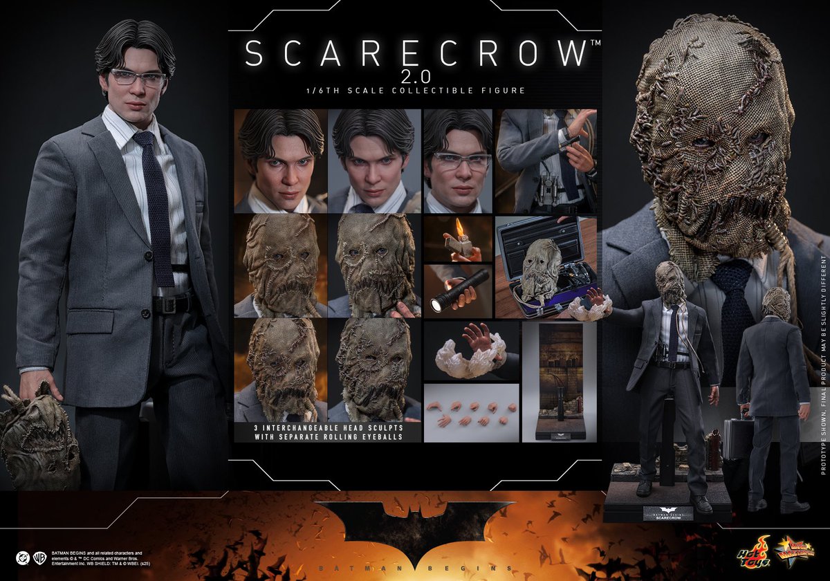 ホットトイズ　1/6　フィギュア　バットマン　スケアクロウ ムービー・マスターピース】『バットマン ビギンズ』1/6スケール
