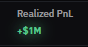 From $100 to a $1,000,000 PNL in four months.

Memecoins have shown me—that your time onchain, backed by hours of grind, can rewrite your story.

Keep refining your craft, improving yourself, and trust the compounding effect of consistent effort and dedication to your goal and
