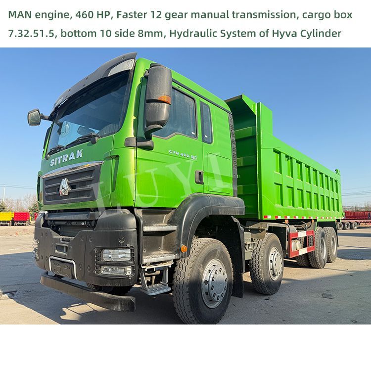 Davi17513928's tweet image. Sinotruk SITRAK 8x4 dump truck 

Brand new Sinotruk SITRAK 8x4 dump truck in stock ，MAN engine ，460hp ，FAST brand 12 gears manual gearbox . 
Box size 7.3mx2.5mx1.5m .  
 #SinotrukSITRAK #8x4DumpTruck #MANEngine #460HPTruck #FASTGearbox #HeavyDutyTruck #HyvaCylinder