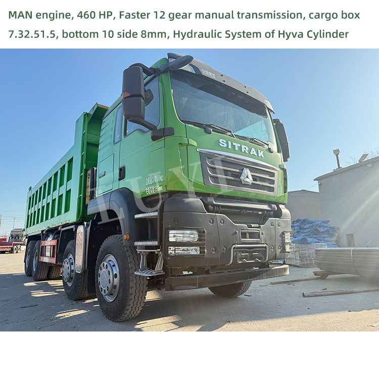 Davi17513928's tweet image. Sinotruk SITRAK 8x4 dump truck 

Brand new Sinotruk SITRAK 8x4 dump truck in stock ，MAN engine ，460hp ，FAST brand 12 gears manual gearbox . 
Box size 7.3mx2.5mx1.5m .  
 #SinotrukSITRAK #8x4DumpTruck #MANEngine #460HPTruck #FASTGearbox #HeavyDutyTruck #HyvaCylinder