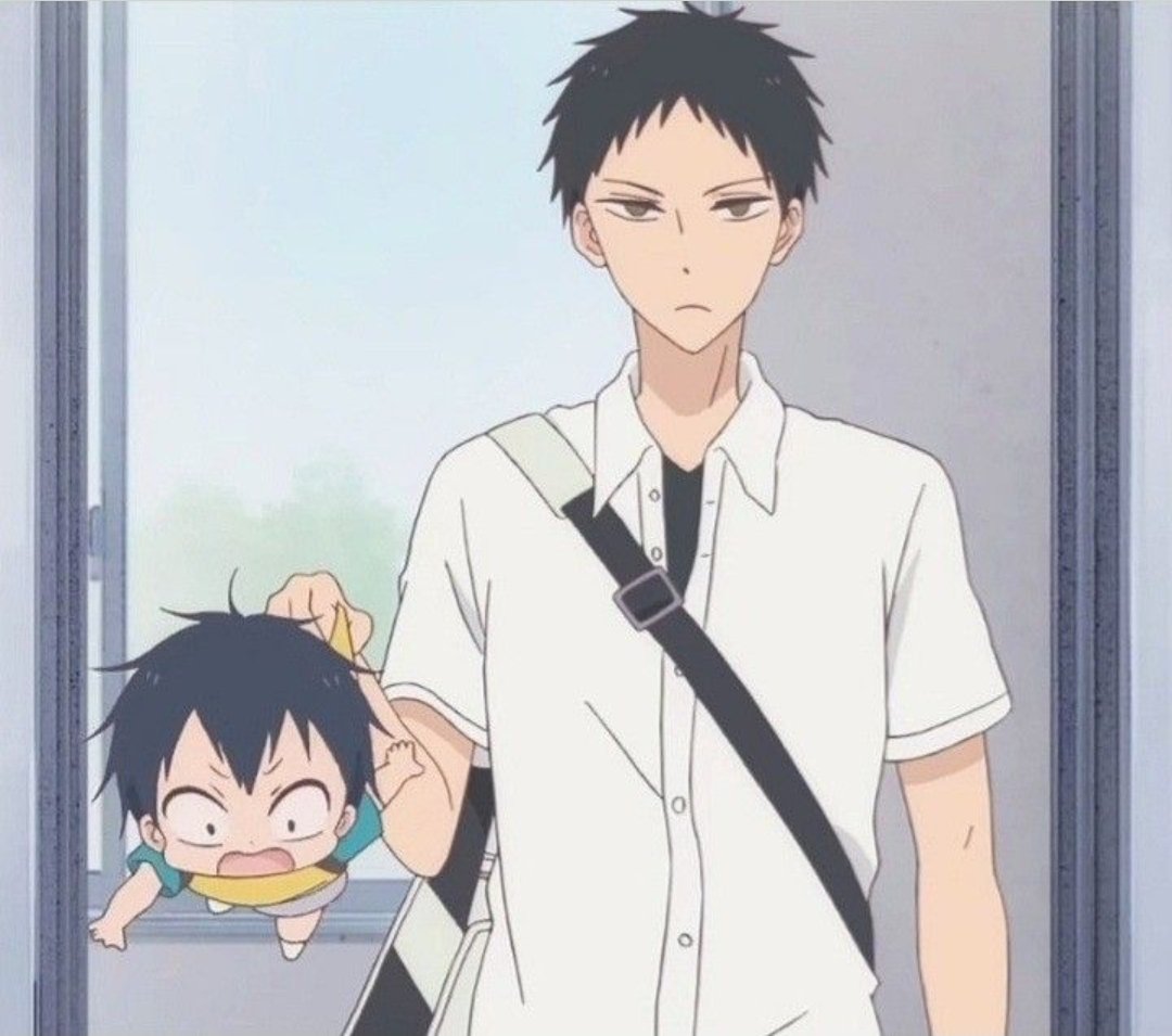 เมื่อคามิทานิอุ้มเด็ก : 

เด็กคนอื่นอุ้มปกติ            น้องตัวเองหิ้วปกติ