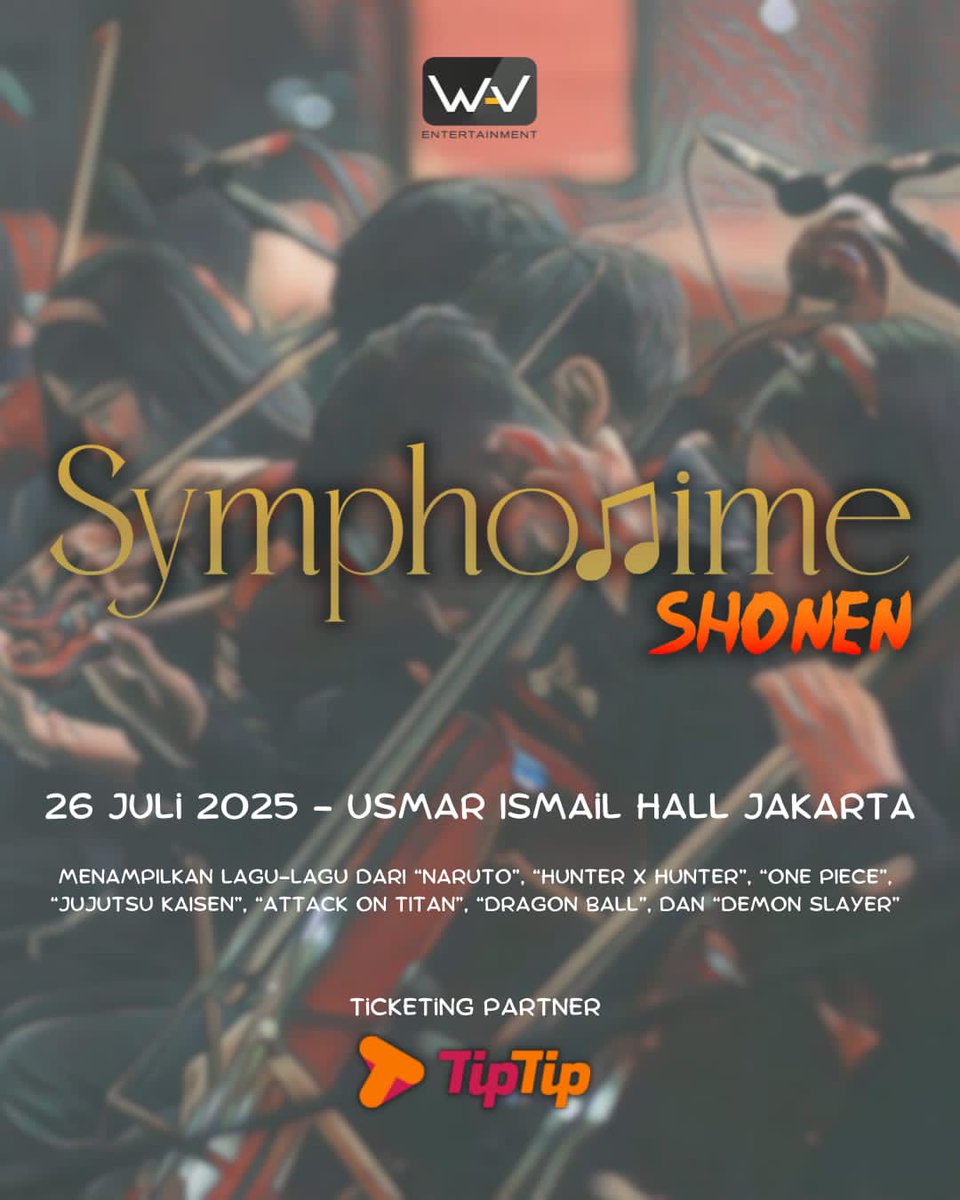 Numpang ngepost disini. Kali ada yang suka anime, aku sama tmn2 di komunitas musikku rencana bikin konser orkestra dgn tema anime Shonen. Aing disuru jadi pimpinan rombongan a.k.a conductor 😀

Kalo mau bisa pantau di link ini ya :
linktr.ee/wavent

Makasii