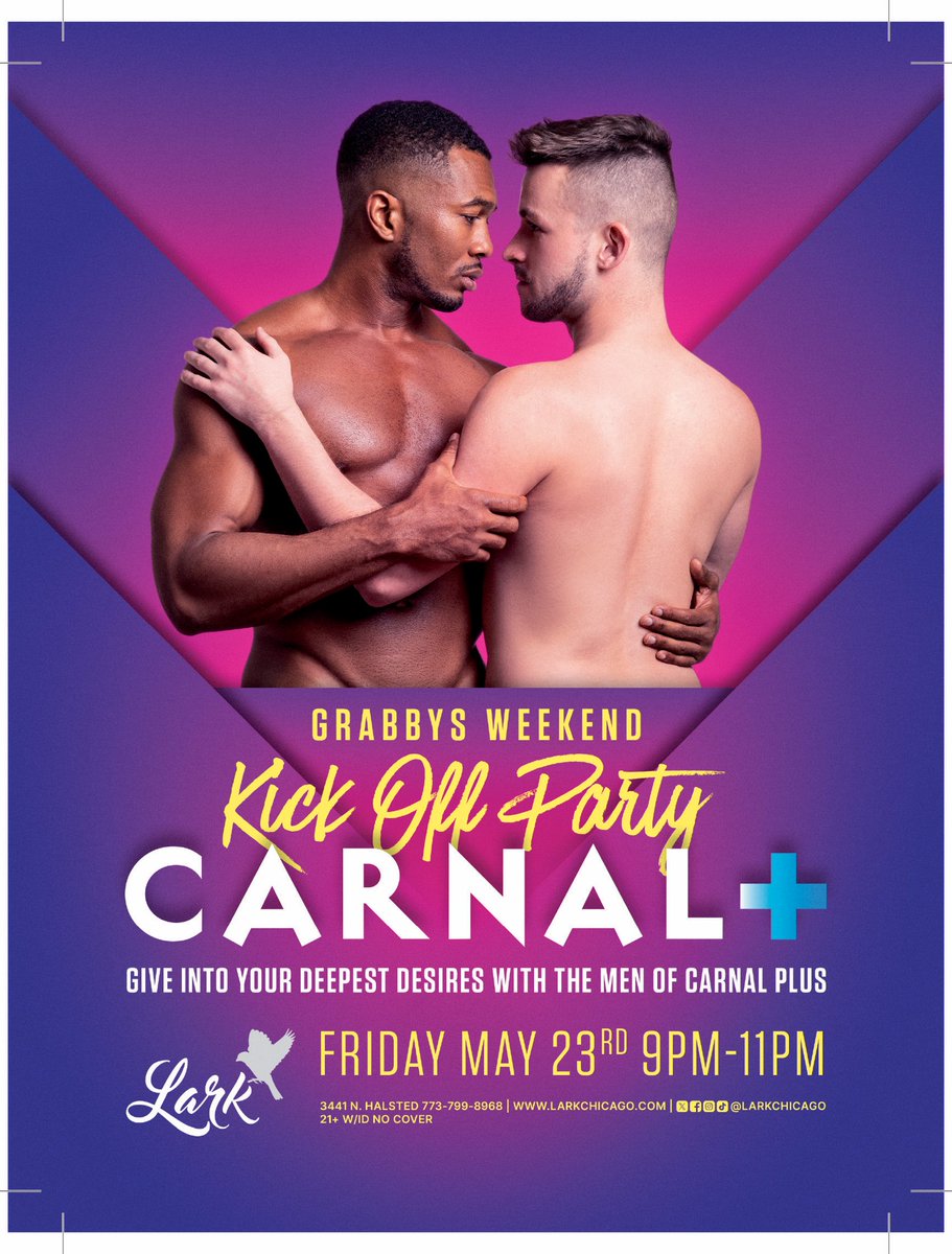 GRABBY Awards Show America (@grabbys) on Twitter photo Join us on May 23rd 9pm-11pm CST for our fabulous kick off party presented by <a href="/RealCarnalPlus/">Carnal Plus</a> at @larkchicago . Come hang out with the sexy men of Carnal Plus and celebrate another season of The Grabby Awards. Join us on May 23rd 9pm-11pm CST for our fabulous kick off party presented by <a href="/RealCarnalPlus/">Carnal Plus</a> at @larkchicago . Come hang out with the sexy men of Carnal Plus and celebrate another season of The Grabby Awards.
