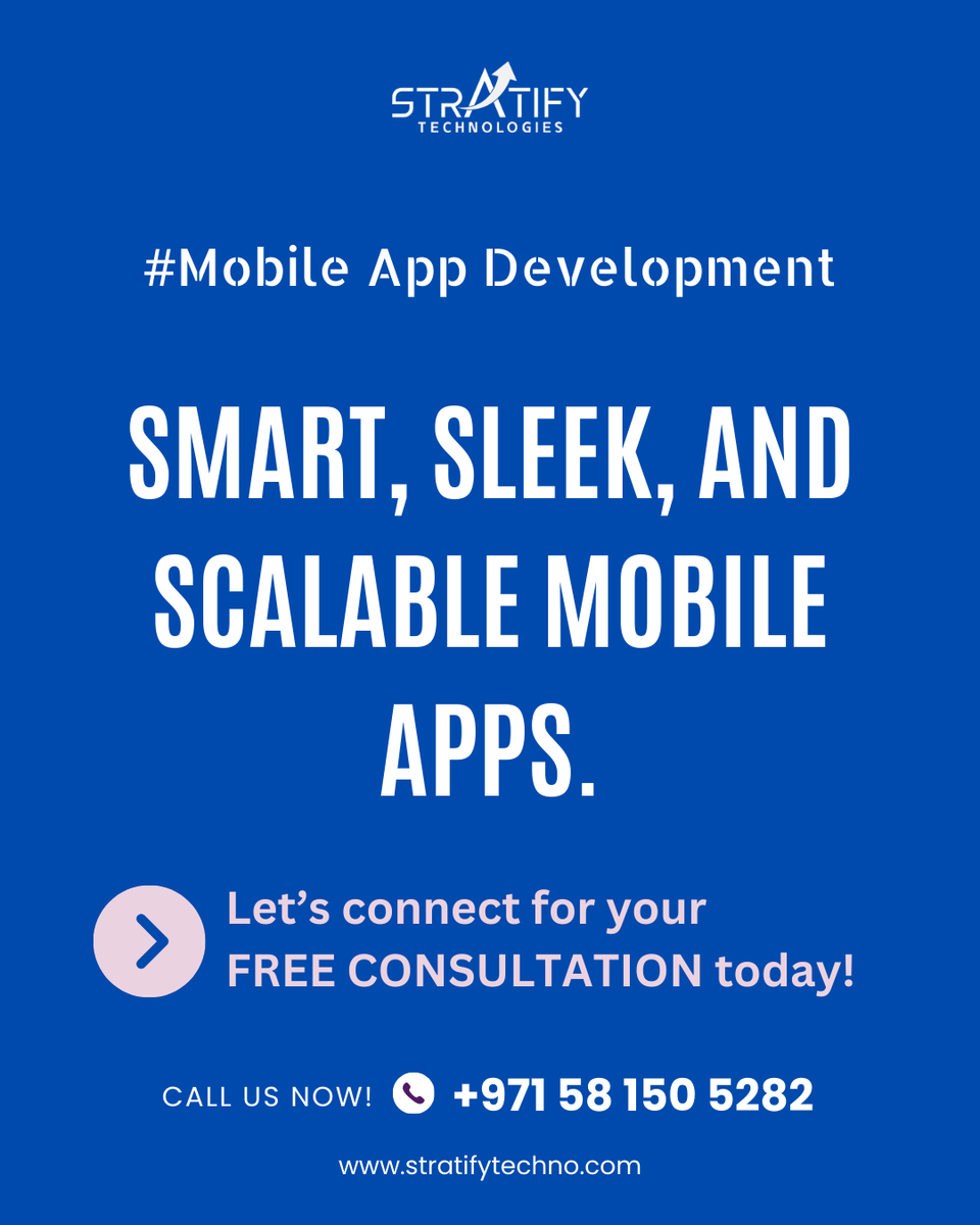 stratifytechno's tweet image. Building an app shouldn’t be overwhelming.
At Stratify Technologies, we keep it simple:
✨ Smart design
🚀 Scalable performance
📲 A partner who gets it
#StratifyTechnologies #mobileappdevelopmentsolutions #TechForGrowth #StartupLife #AppDesign #UXUI #DigitalSolutions