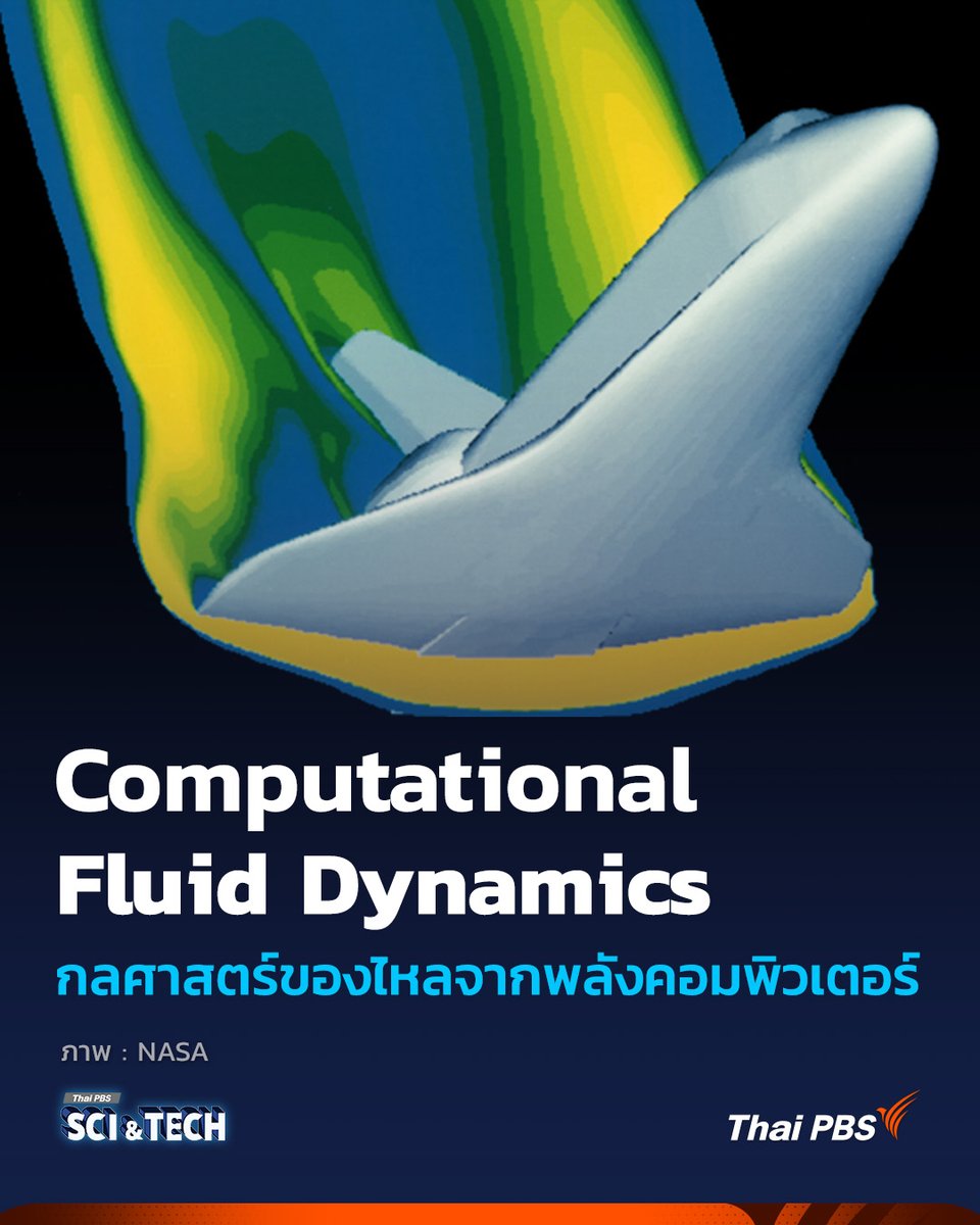 ThaiPBSSciTech's tweet image. Computational Fluid Dynamics กลศาสตร์ของไหลจากพลังการคำนวณของคอมพิวเตอร์
#พลศาสตร์ของไหลเชิงคำนวณ (#ComputationalFluidDynamics หรือ #CFD) หรือที่เราชอบเรียกพูดติดปากกันว่าการทำ #ซิมูเลชัน (#Simulation) เป็นศาสตร์ของ #คอมพิวเตอร์…