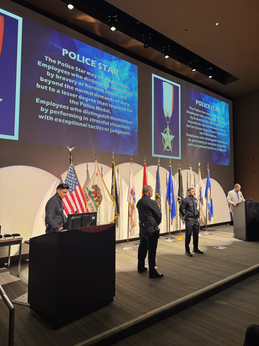 LAPDRuby's tweet image. At today’s LAPD Recognition Awards Ceremony, we honored the brave women and men who distinguished themselves through heroism, lifesaving actions, and exceptional service. The prestigious Police Commission Citation, Police Star and Lifesaving Medal were awarded.
Thank you to…