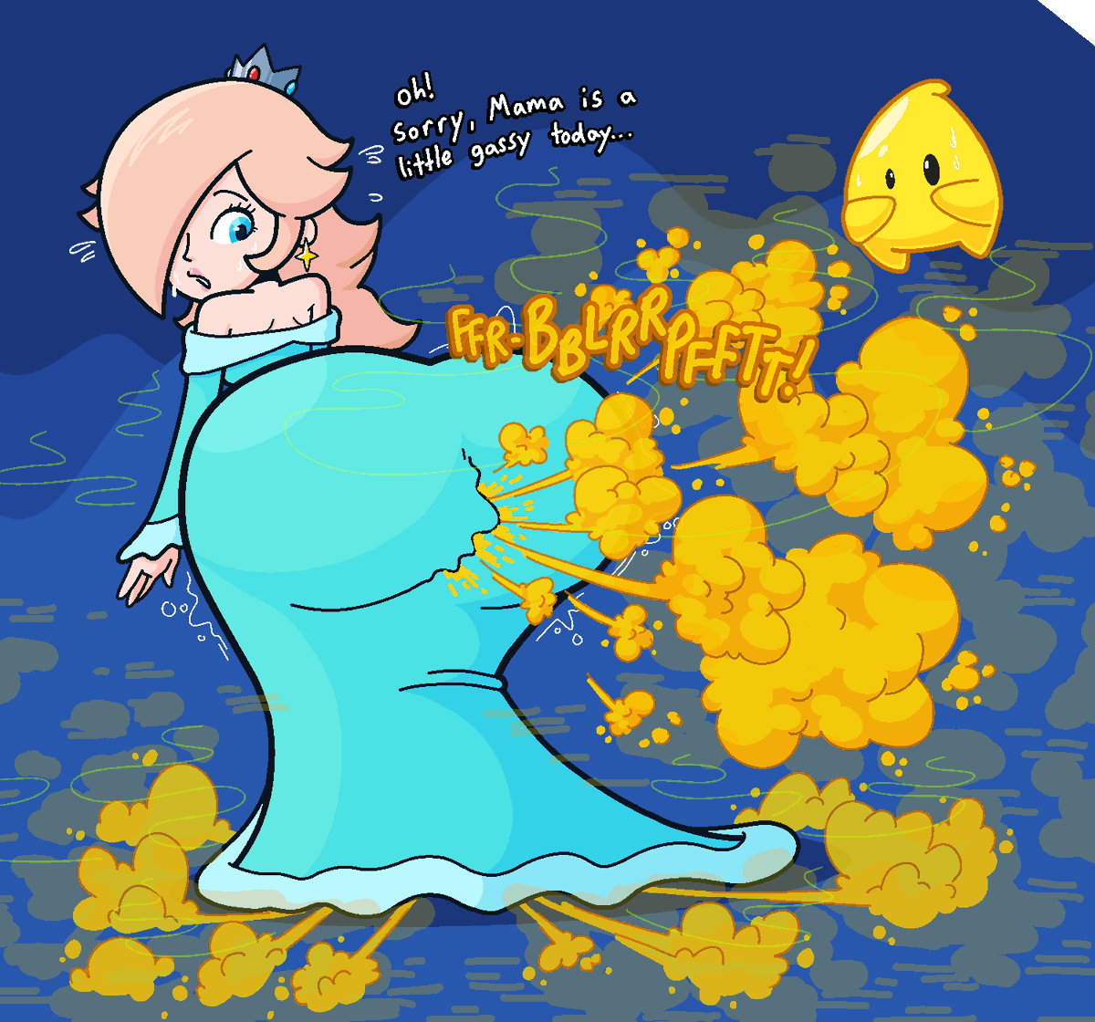More Rosalina braps (normal fart color this time cuz they STINK 🥴)