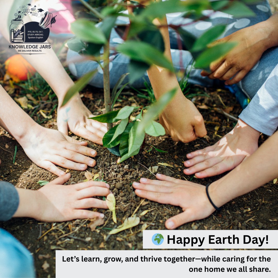 KnowledgeJ98079's tweet image. 🌍 Happy Earth Day!
#HappyEarthDay #EarthDay2025 #StudyAbroad #KnowledgeJars #SustainableLearning #GreenPlanet #GlobalCitizens #IELTS #PTE #SpokenEnglish #LearnGloballyActLocally #GoGreenWithKnowledge #EnglishCourses #StudyWithPurpose #TravelResponsibly