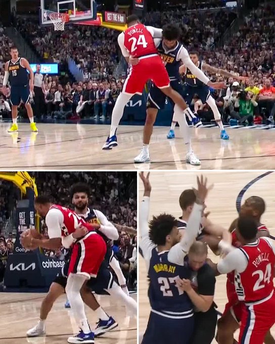 AishaM45229's tweet photo. Jamal Murray's hustle on Norman Powell turned heads — but officials kept it tame, calling a common foul. Some saw grit, others saw a miss on a potential flagrant. Playoff tensions run high, and so does the debate.
#JamalMurray #NBAPlayoffs #NormanPowell #CommonFoul https://t.co/hYLzsEVKm5