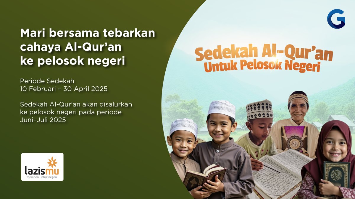 Yuk, sedekah Al-Qur’an! 🌙✨

Bulan Ramadhan tiba, saat terbaik untuk berbagi. Donasikan mushaf, biarkan ayat suci terus dilantunkan dan pahala jariyah mengalir tanpa henti! 📖💙

📅 10 Feb - 30 Apr 2025

Jadilah bagian dari kebaikan dengan donasi melalui bit.ly/SedekahAlquran…