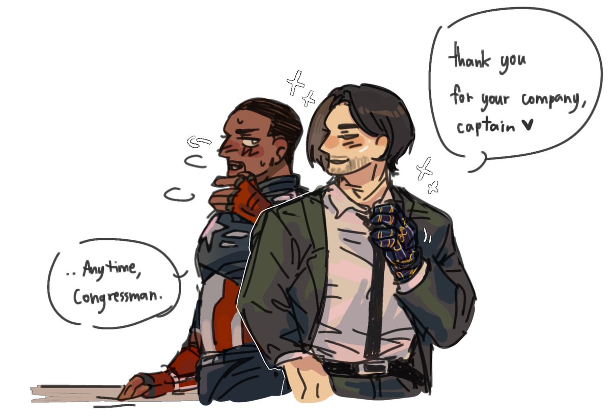 What’s up with Captain America and that congressman? They were in there for a while, and Cap looked like he just ran a marathon..