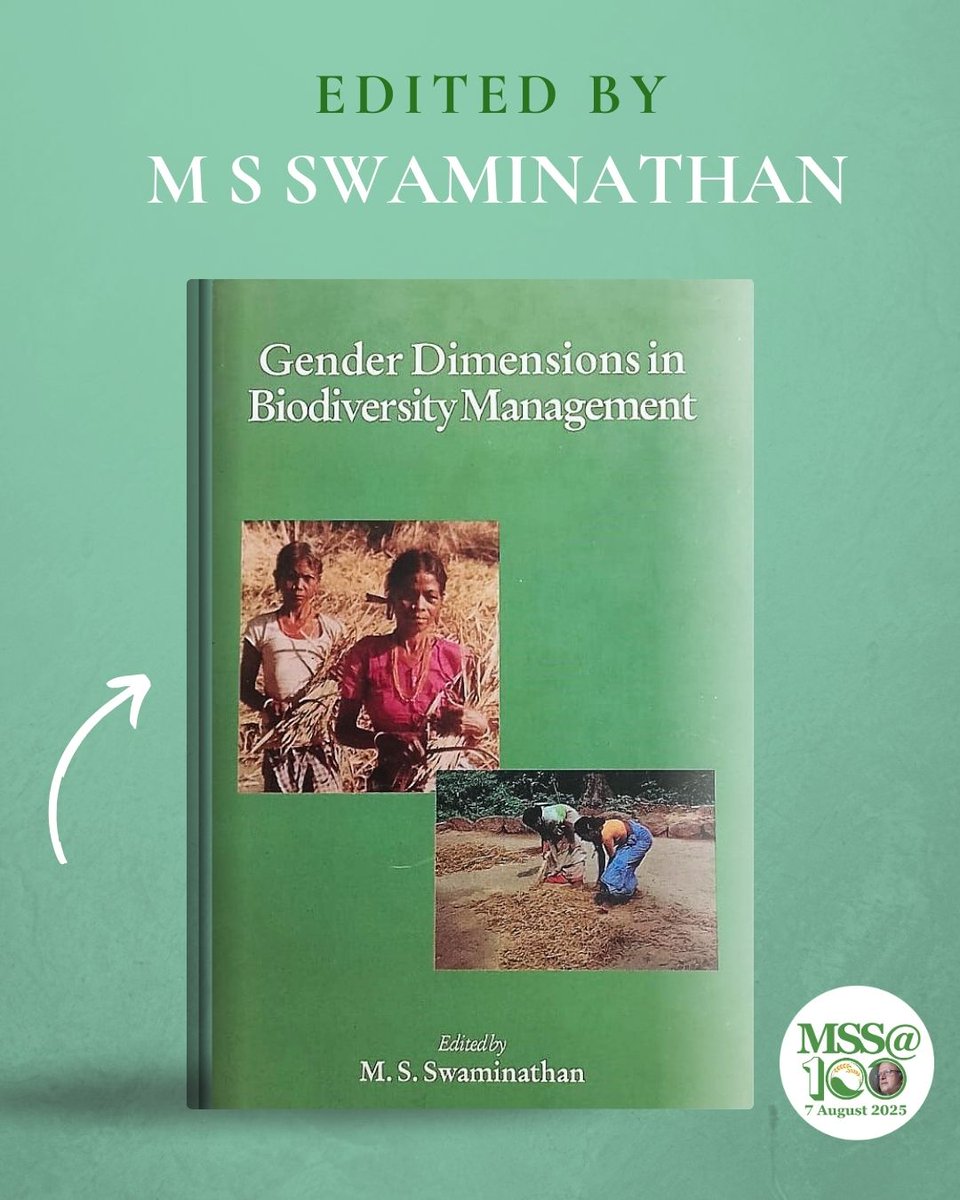 #TransformationTuesday #MSS100

The #book highlights
➡️Differing roles + responsibilities of men &amp; women within #farming households
➡️Varied perceptions that impact #biodiversity
➡️Emphasis on understanding &amp; addressing gendered dimensions in #conservation 
➡️Case Studies from 🇮🇳