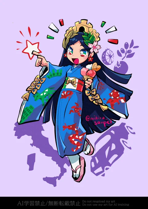 【ファンアート】イタリアちゃん/Italia-Chanイタリアパビリオンが話題らしいですね。いいな～。(※さすがに催しのロゴそのまま描くとアレなのでデザイン改変しています) 