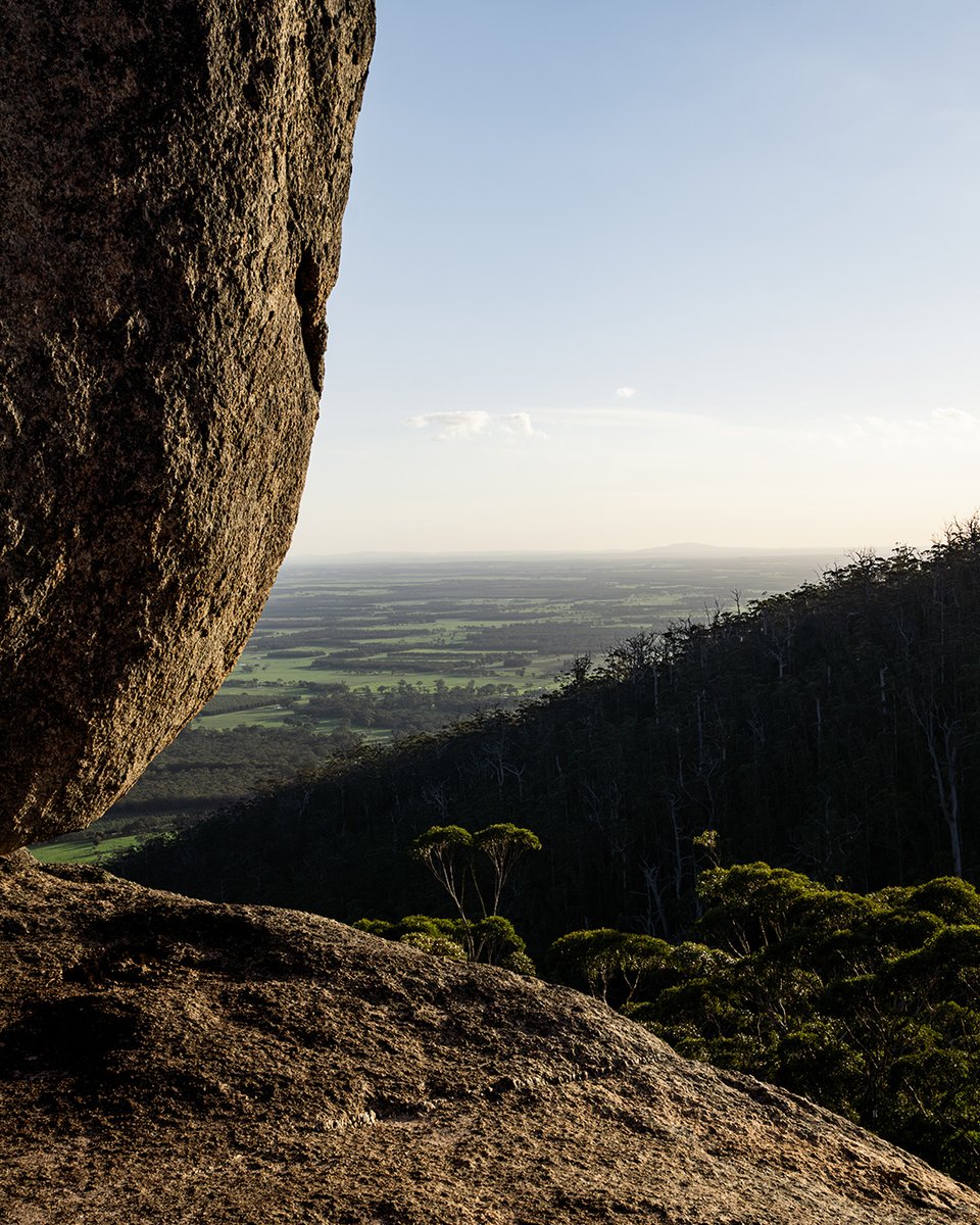 gointerstate's tweet image. Accessed by a 2km walk &amp;amp; rock scramble. Granite Skywalk is a panoramic walkway built on top of a high granite outcrop.⁠
⁠
There are two main lookouts with views across farmland. ⁠
⁠
gointerstate.com.au⁠
⁠