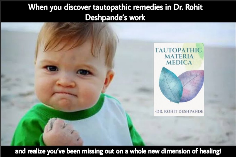 Dr. Rohit Deshpande's Tautopathic Materia Medica opens doors to healing drug imprints, vaccine effects, and more.

Tautopathic Materia Medica – A must-read for every serious homeopath.

Available on Amazon and Flipkart 📚 🔖