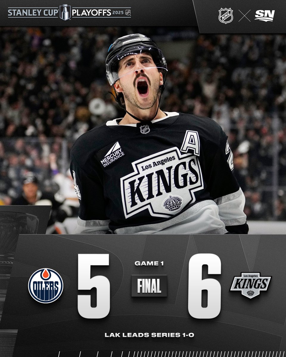 The Kings survive a thrilling Game 1 against the Oilers! 👑