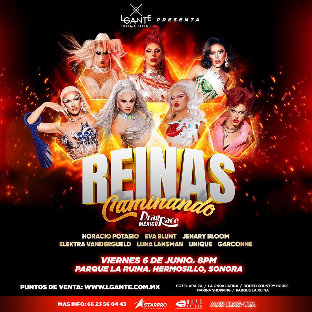 ManDragOra Fest (@mandragorafest) on Twitter photo 👑🇲🇽 REINAS CAMINANDO💄👠
📍 Hermosillo, Sonora
PARQUE LA RUINA
🗓️ VIERNES 6 JUNIO
🕘 8:00PM
🎫 lgante.pagatusboletos.com/tickets/es/com…
PUNTOS VENTA:
• La Onda Latina
• Hotel Araiza
• Rodeo Country House
• Marina Shopping Centro
<a href="/Icarelevy/">Dante Blunt</a> <a href="/JenaryBloom/">JenaryBloom</a> <a href="/LunaLansman/">la pink pony club</a> 👑🇲🇽 REINAS CAMINANDO💄👠
📍 Hermosillo, Sonora
PARQUE LA RUINA
🗓️ VIERNES 6 JUNIO
🕘 8:00PM
🎫 lgante.pagatusboletos.com/tickets/es/com…
PUNTOS VENTA:
• La Onda Latina
• Hotel Araiza
• Rodeo Country House
• Marina Shopping Centro
<a href="/Icarelevy/">Dante Blunt</a> <a href="/JenaryBloom/">JenaryBloom</a> <a href="/LunaLansman/">la pink pony club</a>