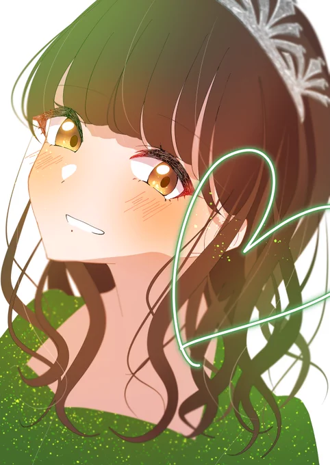 アイドルのお友達(森口しゅなちゃん)のファンアート!め〜〜ちゃめちゃ歌がうまくてとっても素敵なライブでした!!( ;  ; )アーカイブがあるのでみんなも見てほしいです……!!#森のFuture 