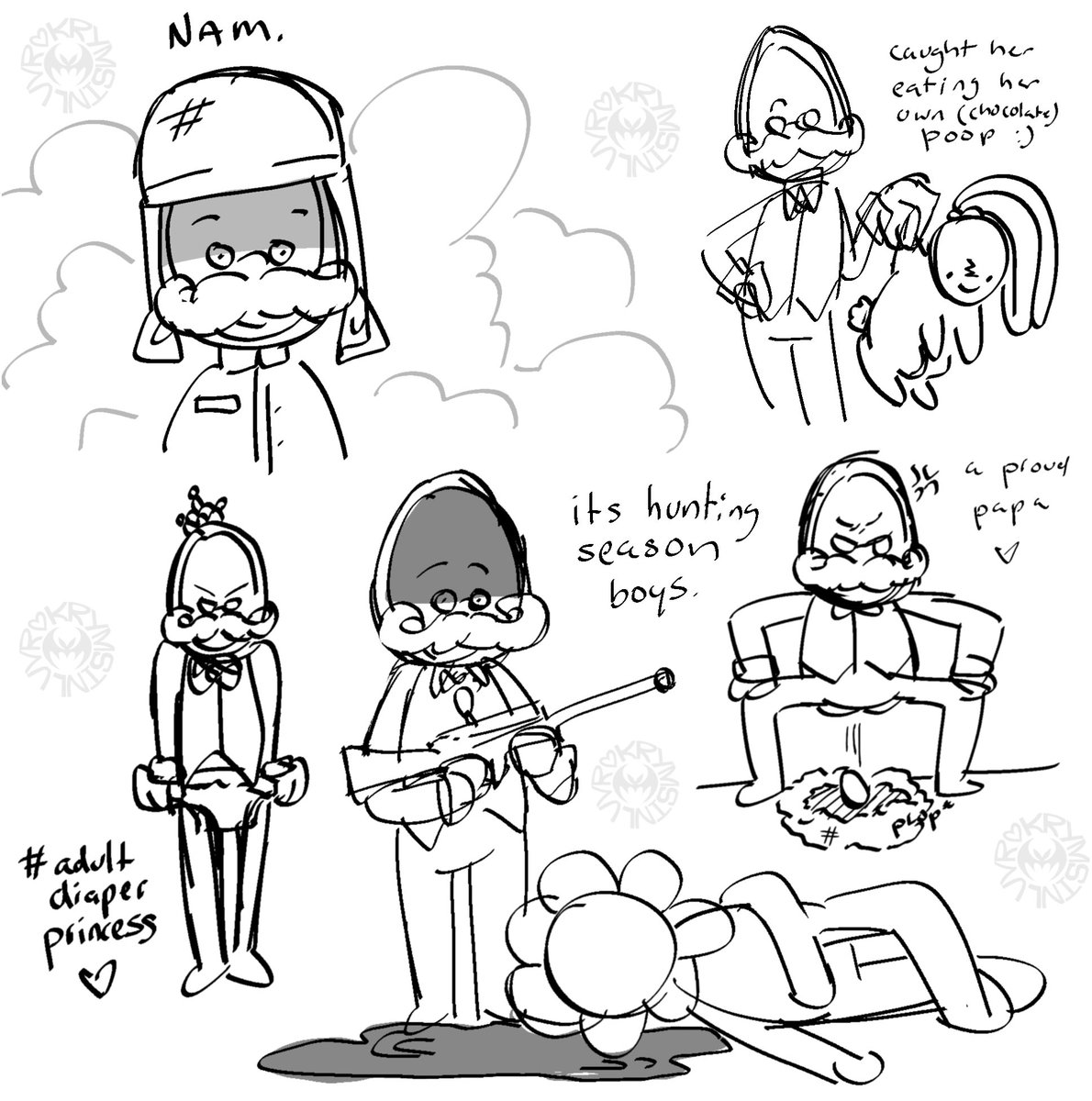i was held at gunpoint to draw these #dandysworld