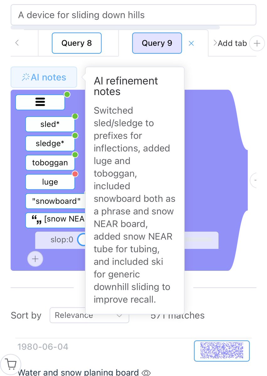 First look at an AI agent for refining explainable searches.
Shows what was changed, why and if it’s working with each iteration.