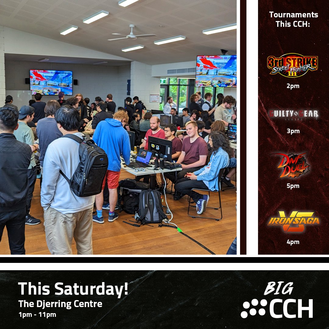 CCHmelbfgc's tweet photo. Oi! It's not too late to come out to Big CCH THIS SATURDAY! If you start walking now I'm sure you'll make it just in time for doors to open at 1PM at the Djerring Centre. It's Easter right? I'm just saying... Jesus would.
https://t.co/3gowLkNfYK

#CCH #FGC #FGCMelbourne https://t.co/b6EZVx0eLP