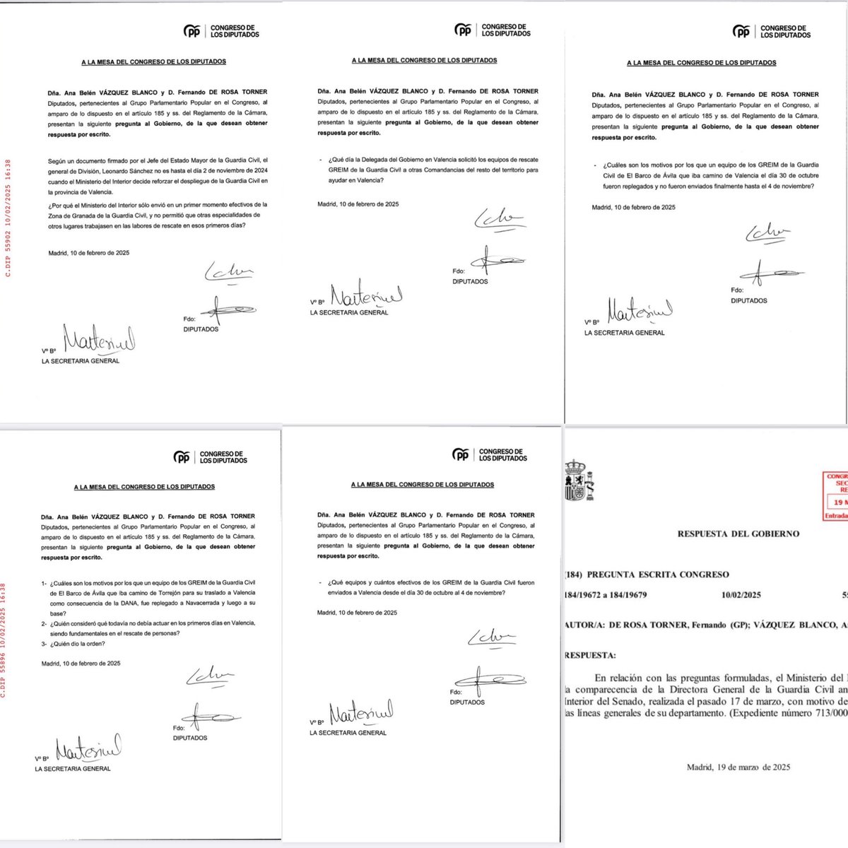 Solicitaremos amparo a la Mesa del Congreso, es inadmisible que <a href="/interiorgob/">Ministerio del Interior</a> para Bildu se acuerde de las 6 veces que las FCSE usaron 🔫táser, en cambio no se acuerda cuándo y xq se retrasaron los GREIM a Valencia para salvar vidas, ni tan siquiera cuando los pidió Pilar Bernabé.