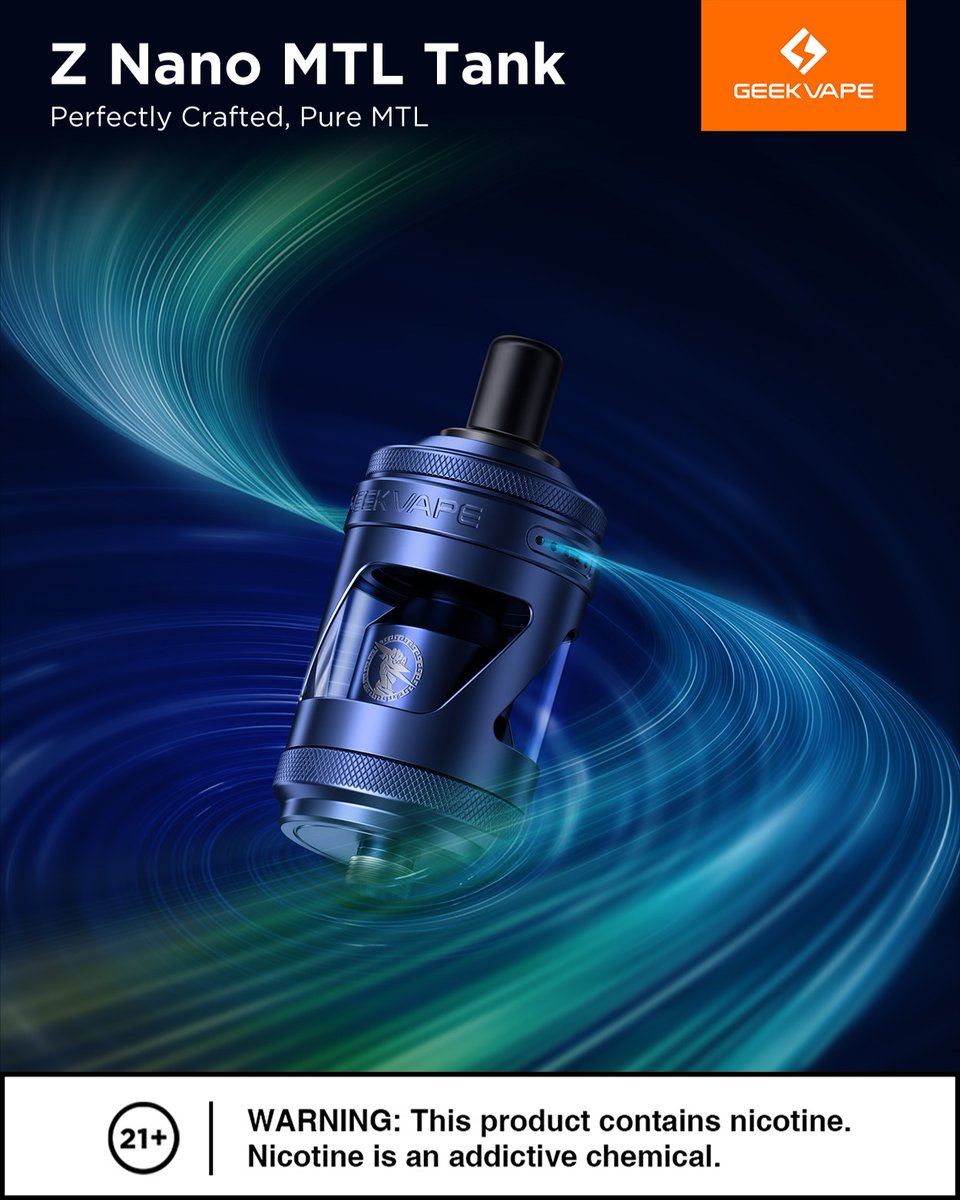 GeekvapeStore's tweet image. 🚀 Precision Meets Purity – Introducing the Z Nano MTL Tank 🎯

Engineered for pure satisfaction — sleek, simple, and built for perfection. 💎

#FlavorPrecision #LeakProofTech #HardwareInnovation #21PlusOnly