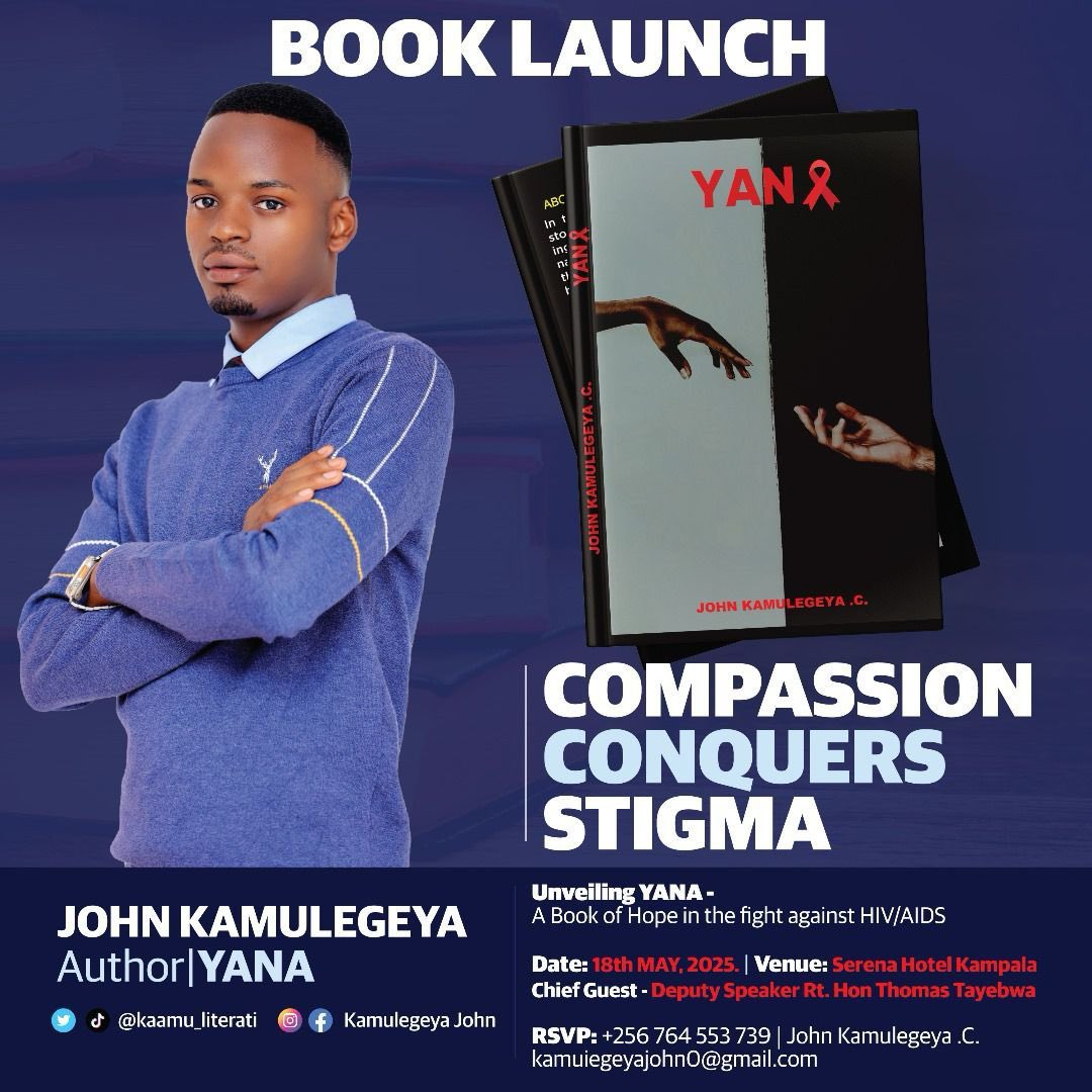 KWESIGA EMMANUEL 🇺🇬 (@kwesiga_emma) on Twitter photo I am excited to notify y’all that a friend of mine, <a href="/Kaamu_literati/">KAMULEGEYA JOHNCHRISESTOM🇺🇬</a> will be launching his fully published book.
I am indeed so happy, seeing more youth picking interest and embracing writing!!
Congratulations, sir!
We shall be there for you! I am excited to notify y’all that a friend of mine, <a href="/Kaamu_literati/">KAMULEGEYA JOHNCHRISESTOM🇺🇬</a> will be launching his fully published book.
I am indeed so happy, seeing more youth picking interest and embracing writing!!
Congratulations, sir!
We shall be there for you!